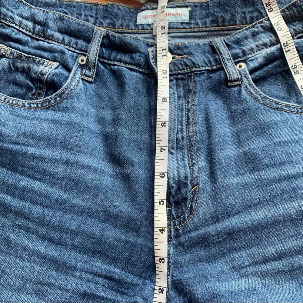 Lucky Brand High Rise Wide Leg Jeans 6/28 Medium Wash Boho EUC - Picture 6 of 8